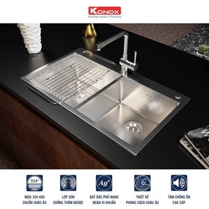 Chậu Rửa Chén 2 Hộc Overmount sink Konox KN8248DOB