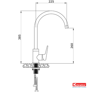 Vòi Rửa Chén Konox KN1201