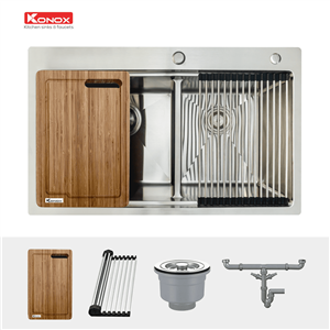 Chậu Rửa Chén 2 Hộc Topmount sink Konox KN8250TD