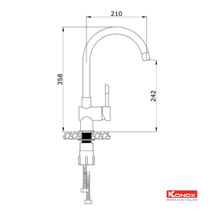 Vòi Rửa Chén Konox KN1206