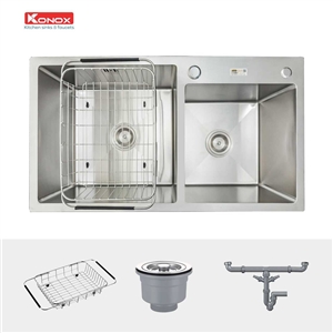 Chậu Rửa Chén 2 Hộc Overmount sink Konox KN8245DO