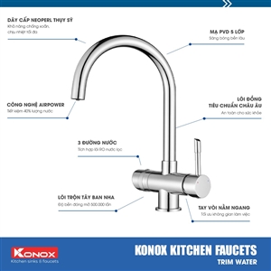 Vòi Rửa Chén Kết Hợp Lọc Nước Konox RO Trim-Water