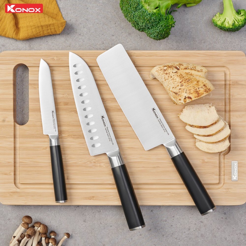 Thép Đức 1.4116 trên bộ dao Alder Set