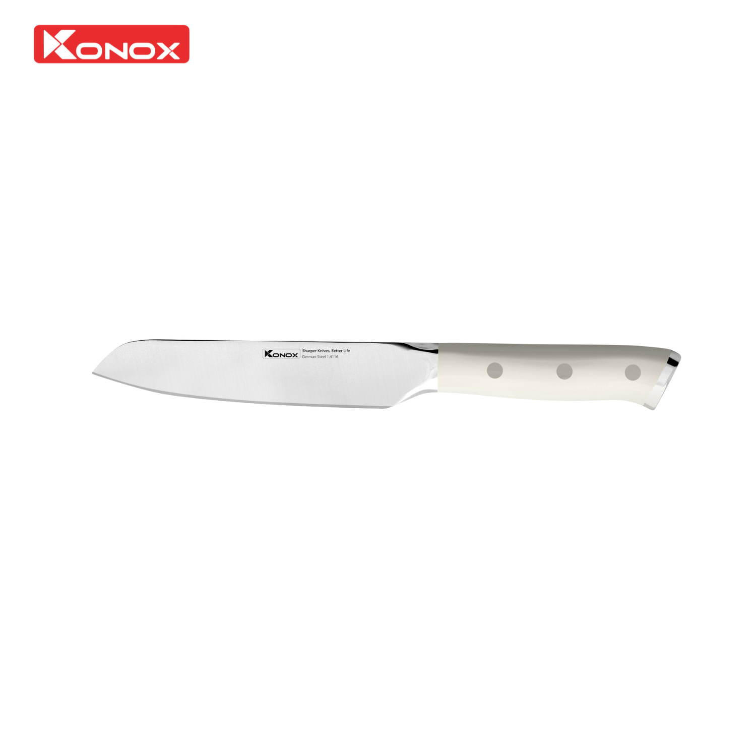 Bộ dao làm bếp 5 món cao cấp Konox Haper Grey - ảnh 8