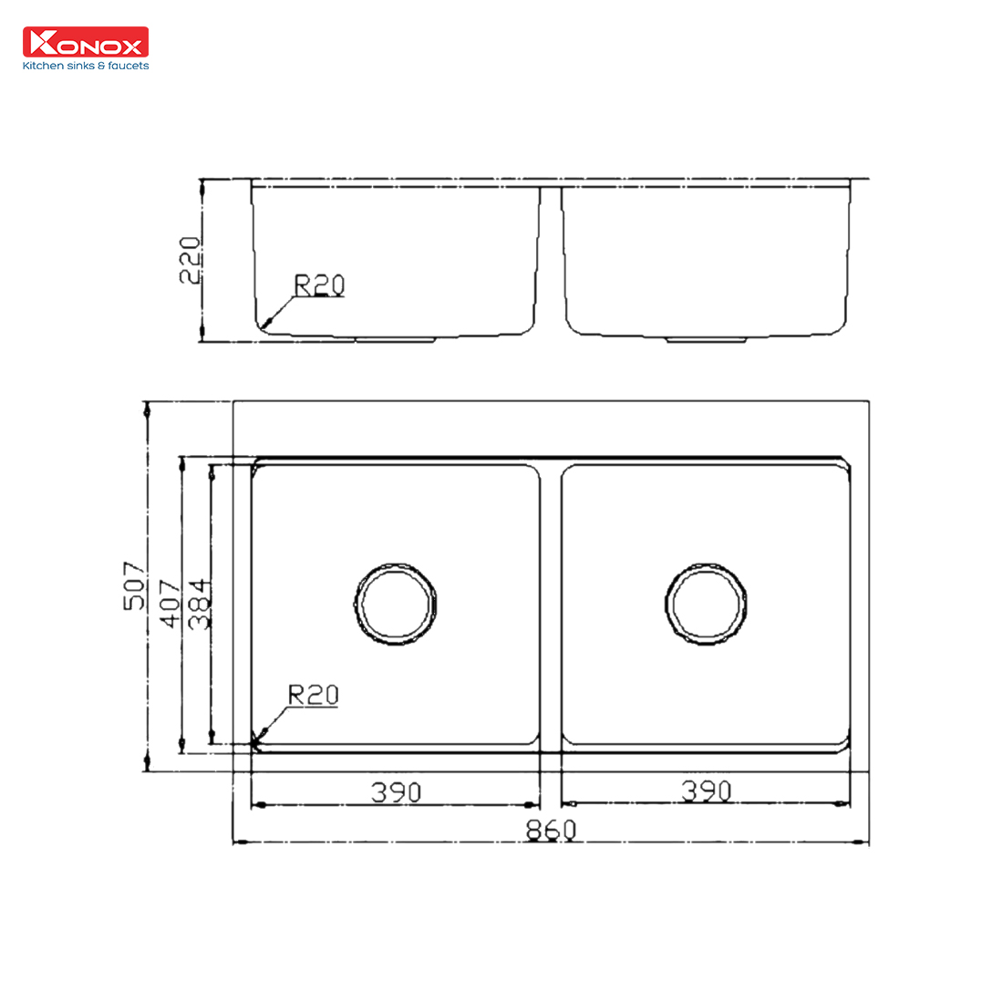 Chậu rửa bát chống xước Workstation Sink – Topmount Sink KN8651TD Dekor - ảnh 3