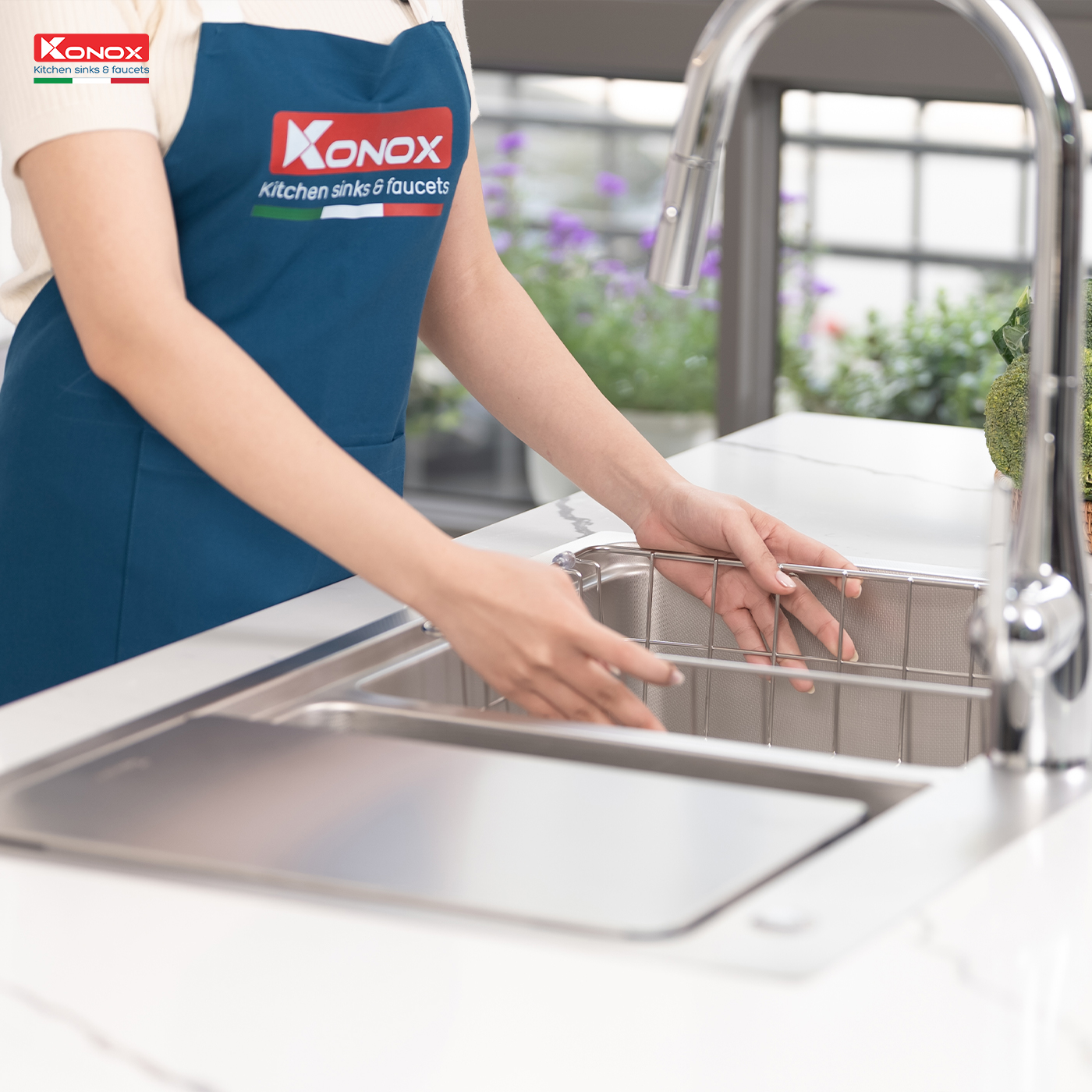 Chậu rửa bát chống xước Workstation Sink – Topmount Sink KN8651TD Dekor - ảnh 7