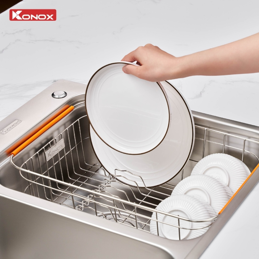 Chậu rửa bát 2 hố lệch R50 Tari 8251TD - ảnh 7