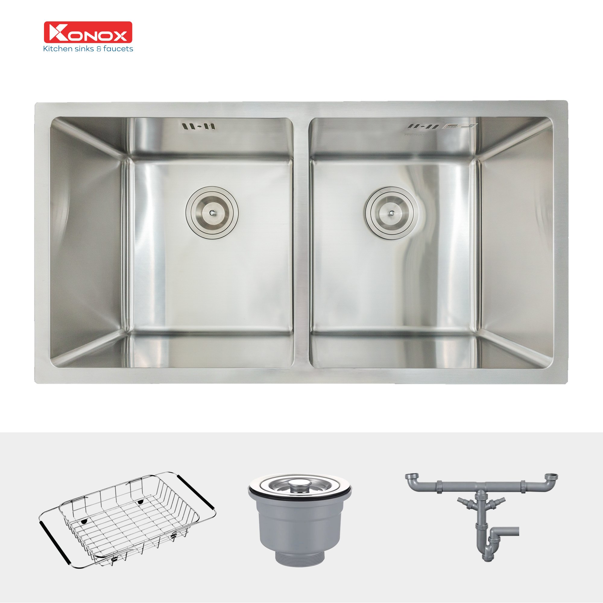 Chậu rửa bát 2 hố Undermount Sink KN7544DUB - ảnh 3
