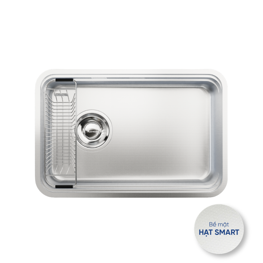 Chậu rửa bát Konox Tari Smart 7047PP-L – Bản bát rác lệch trái