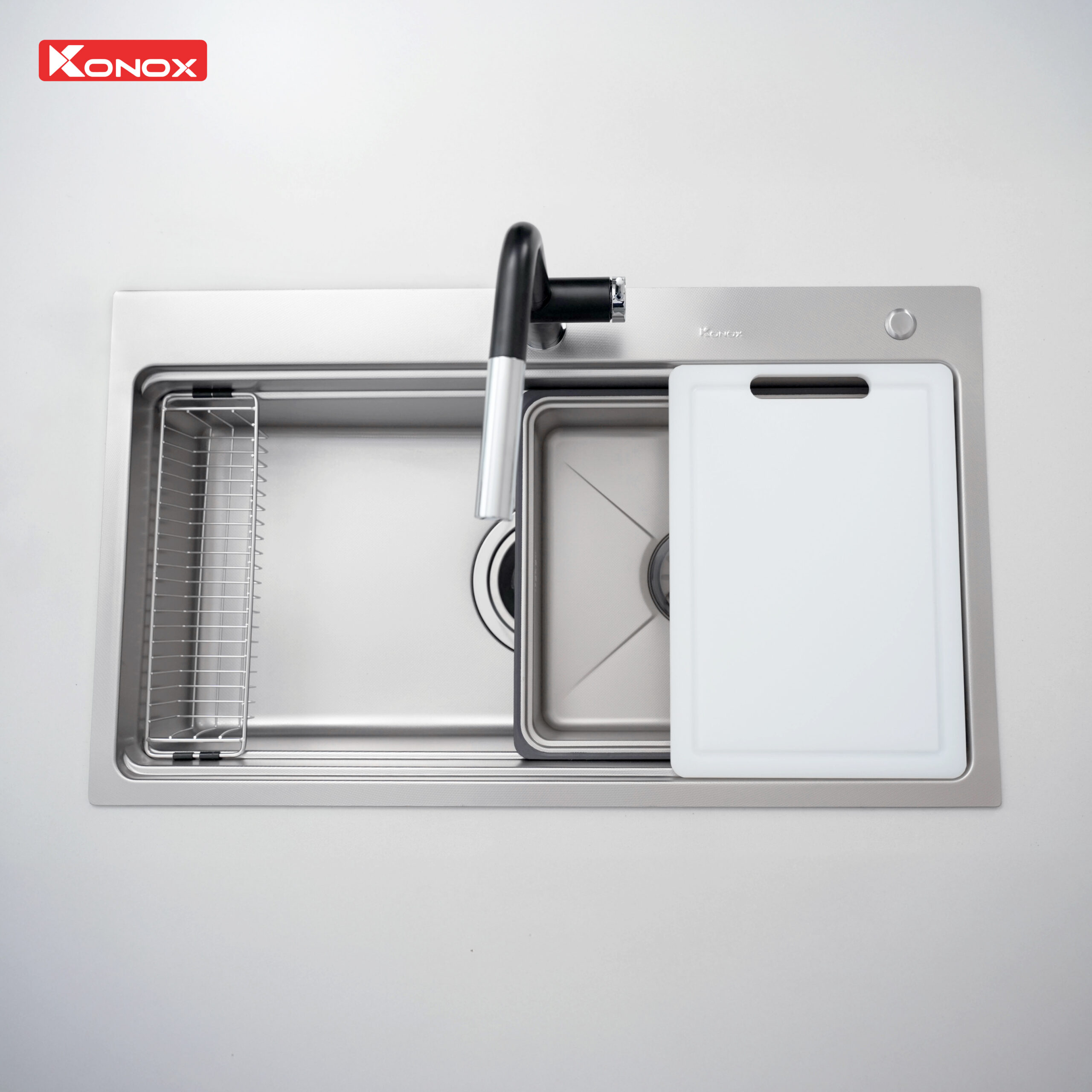Chậu rửa bát 1 hố chống xước Workstation Sink KN8751TS Dekor - ảnh 8
