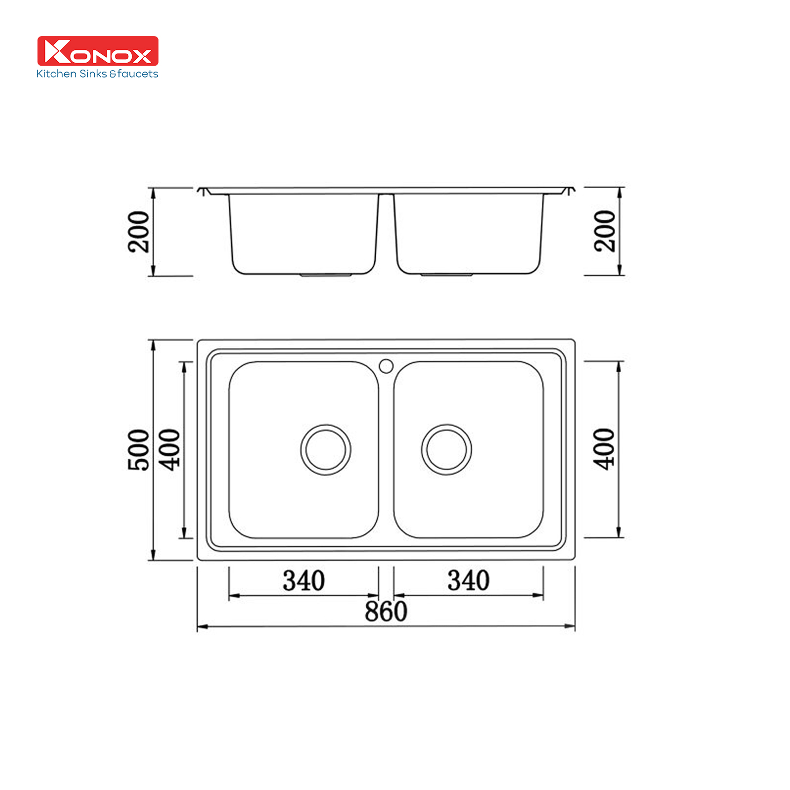 Chậu rửa bát European sink Premium KS8650 2B - ảnh 2