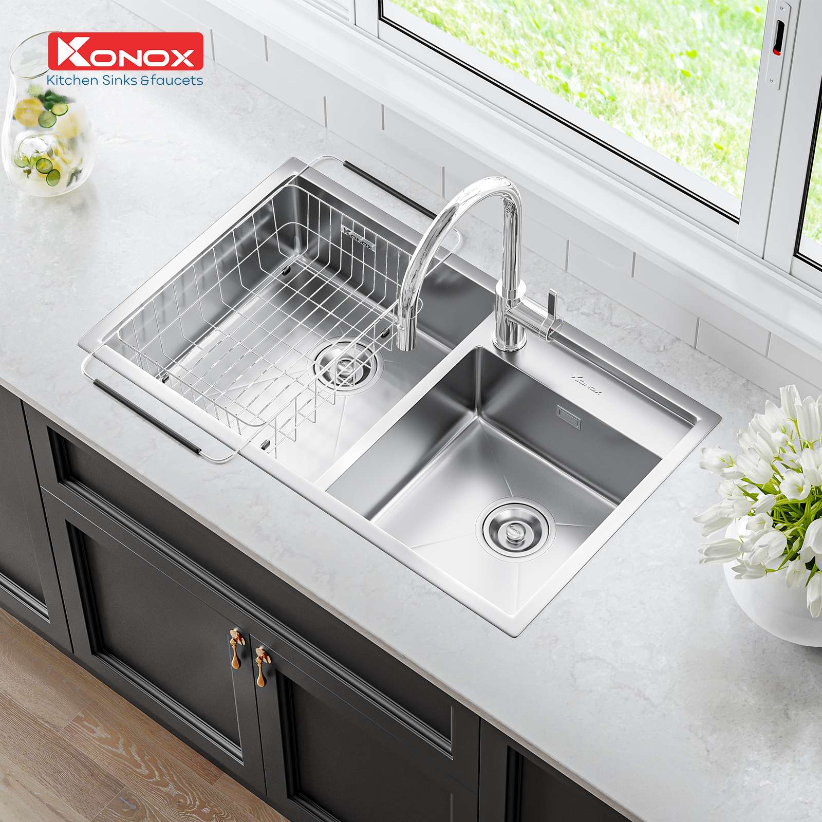 Chậu rửa bát Overmount Sink KN8248DO - ảnh 4