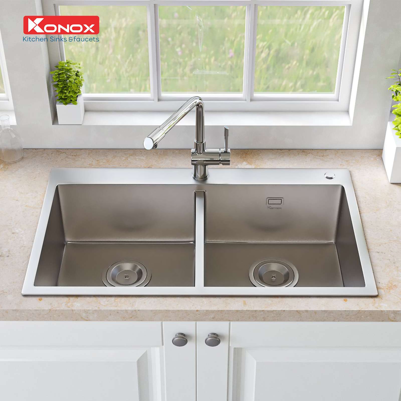 Chậu rửa bát Overmount Sink KN8248DOB - ảnh 4