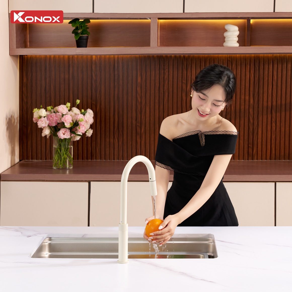 Chậu rửa bát phong cách Nhật bề mặt mịn Tari 780SM - ảnh 3