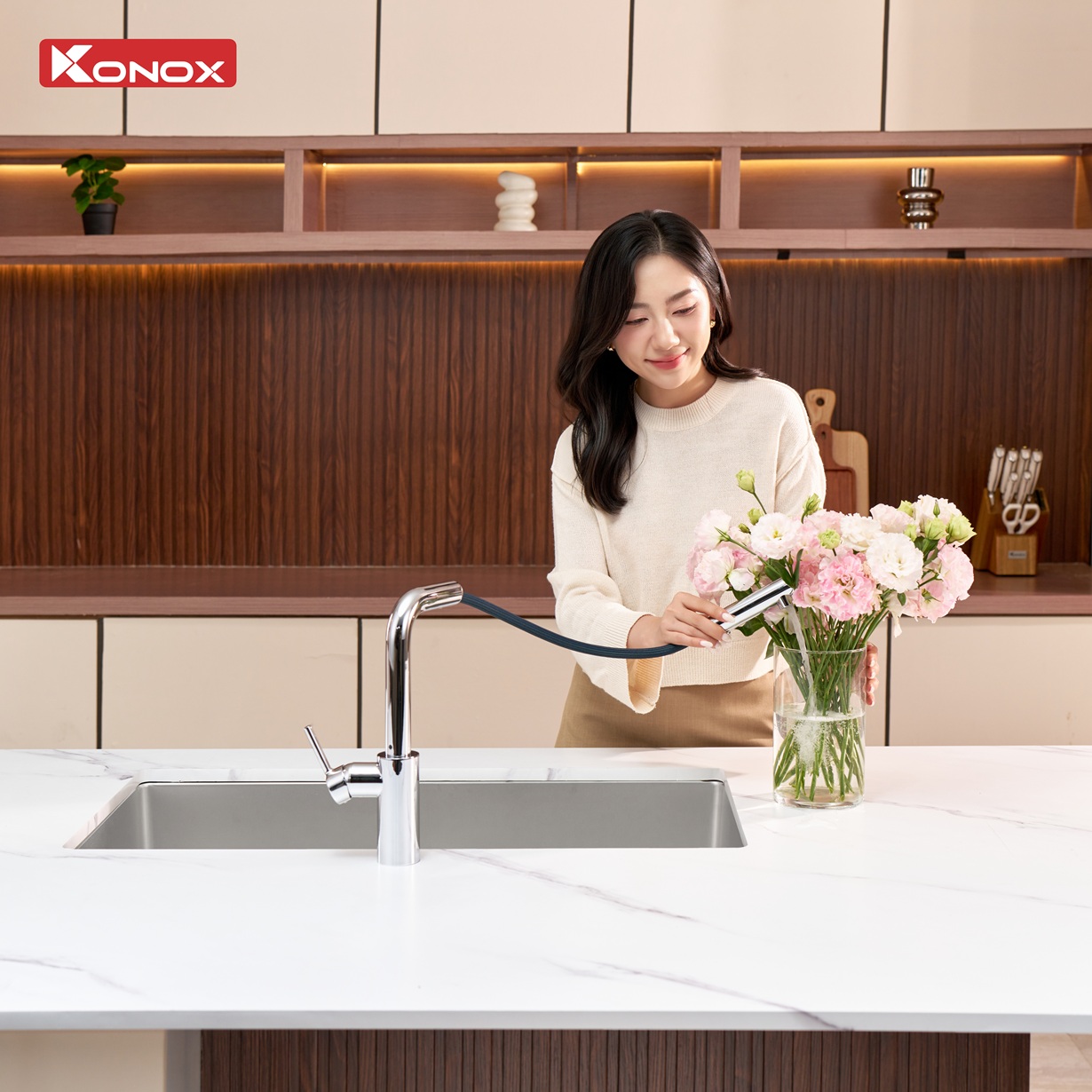 Chậu rửa bát phong cách Nhật bề mặt mịn Tari 870SM - ảnh 4