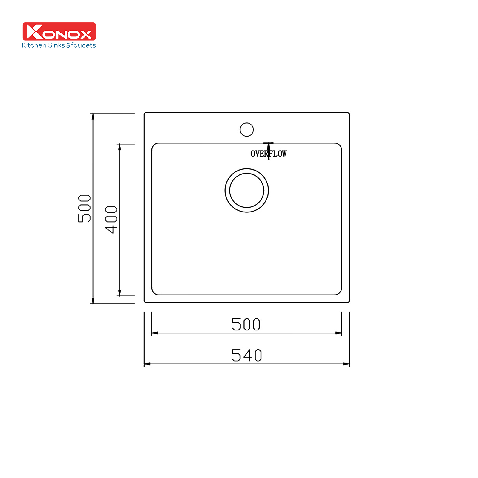 Chậu rửa bát Topmount Sink Unico 5450 - ảnh 2