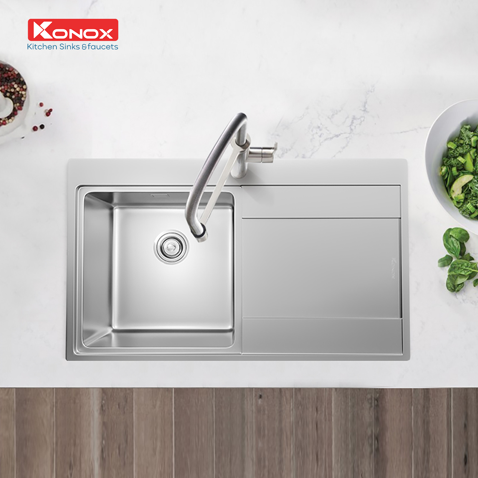 Chậu rửa bát Topmount Sink Unico 8652 - ảnh 4