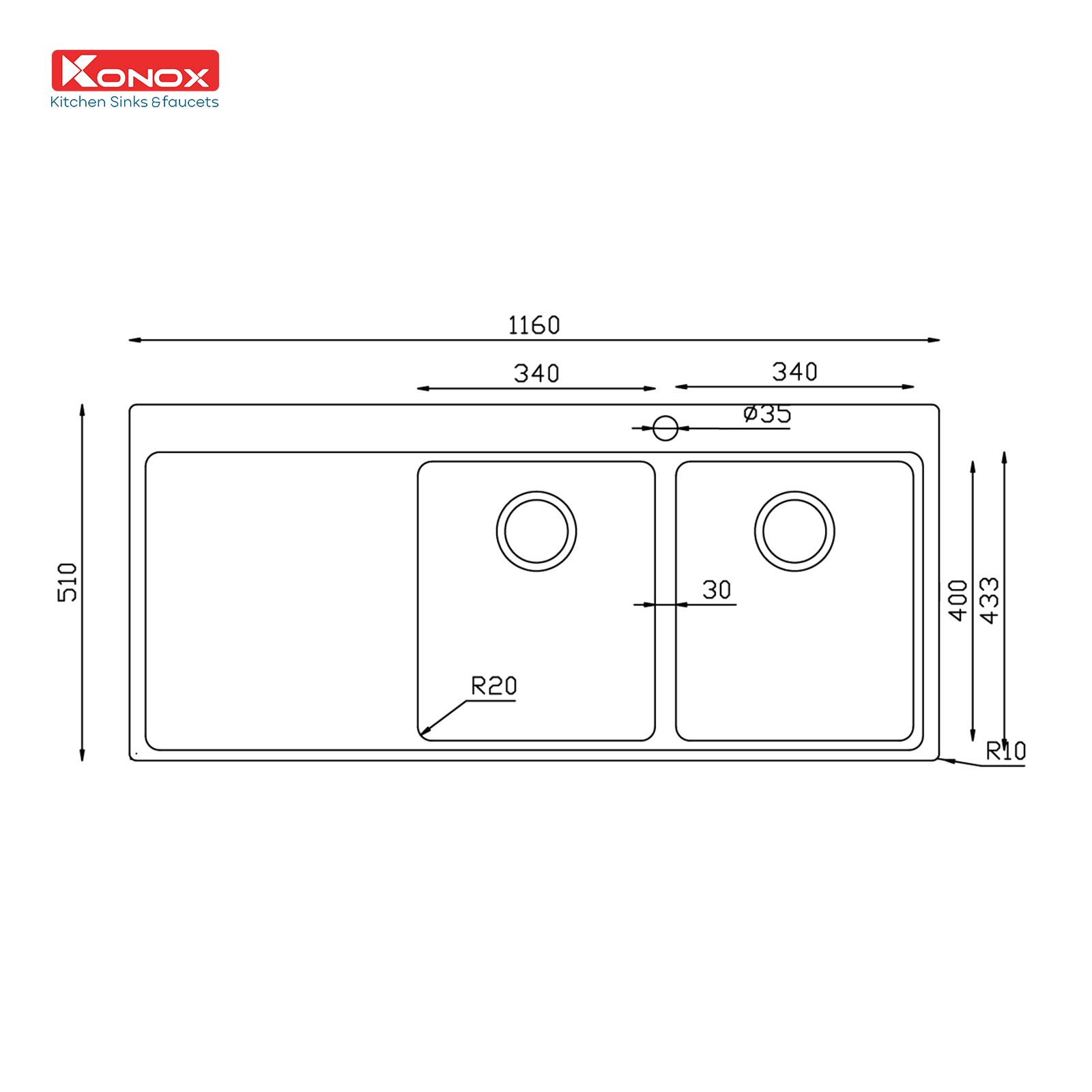 Chất liệu inox nhập khẩu trên Miro 1160