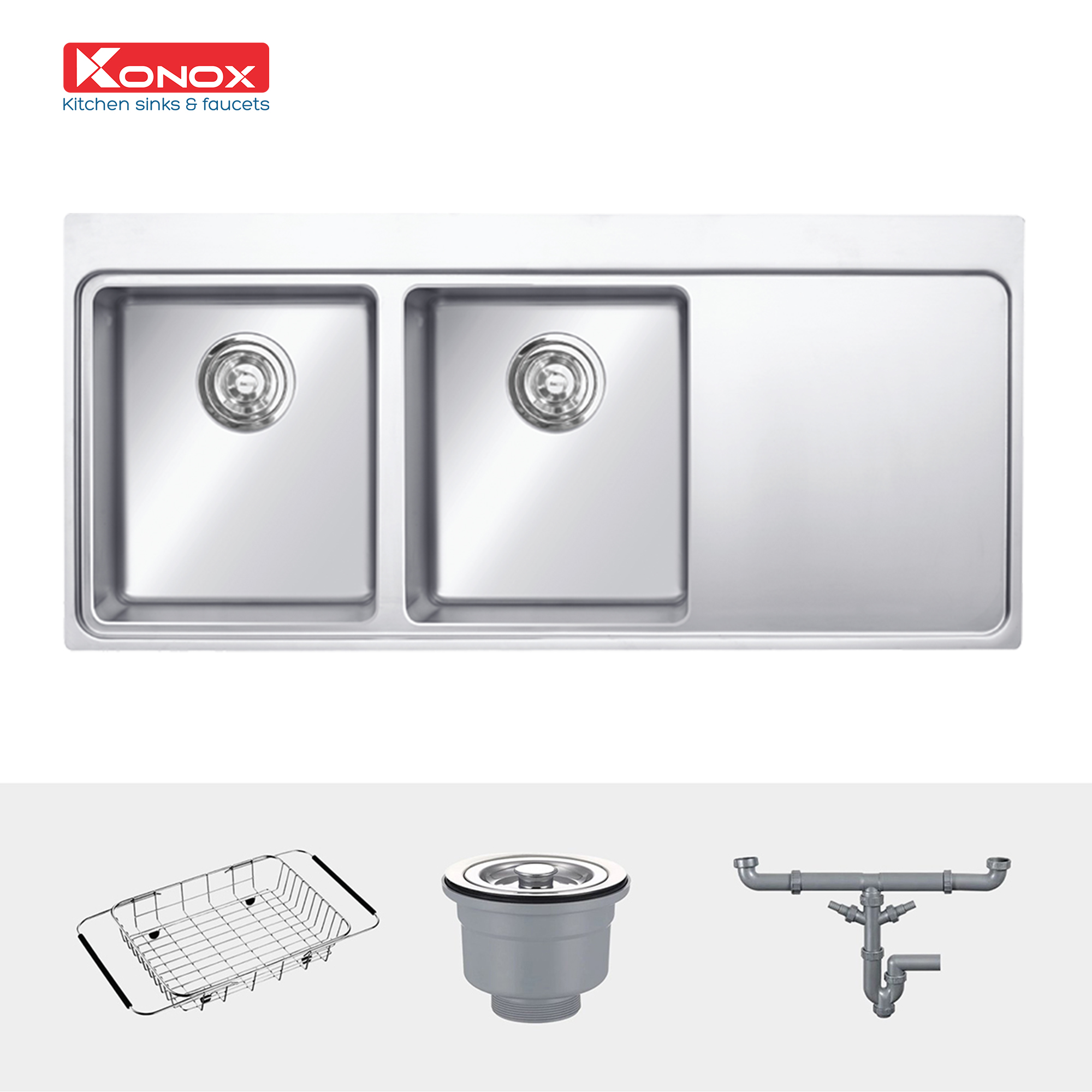 Kích thước và lắp đặt chậu Konox Miro 1160