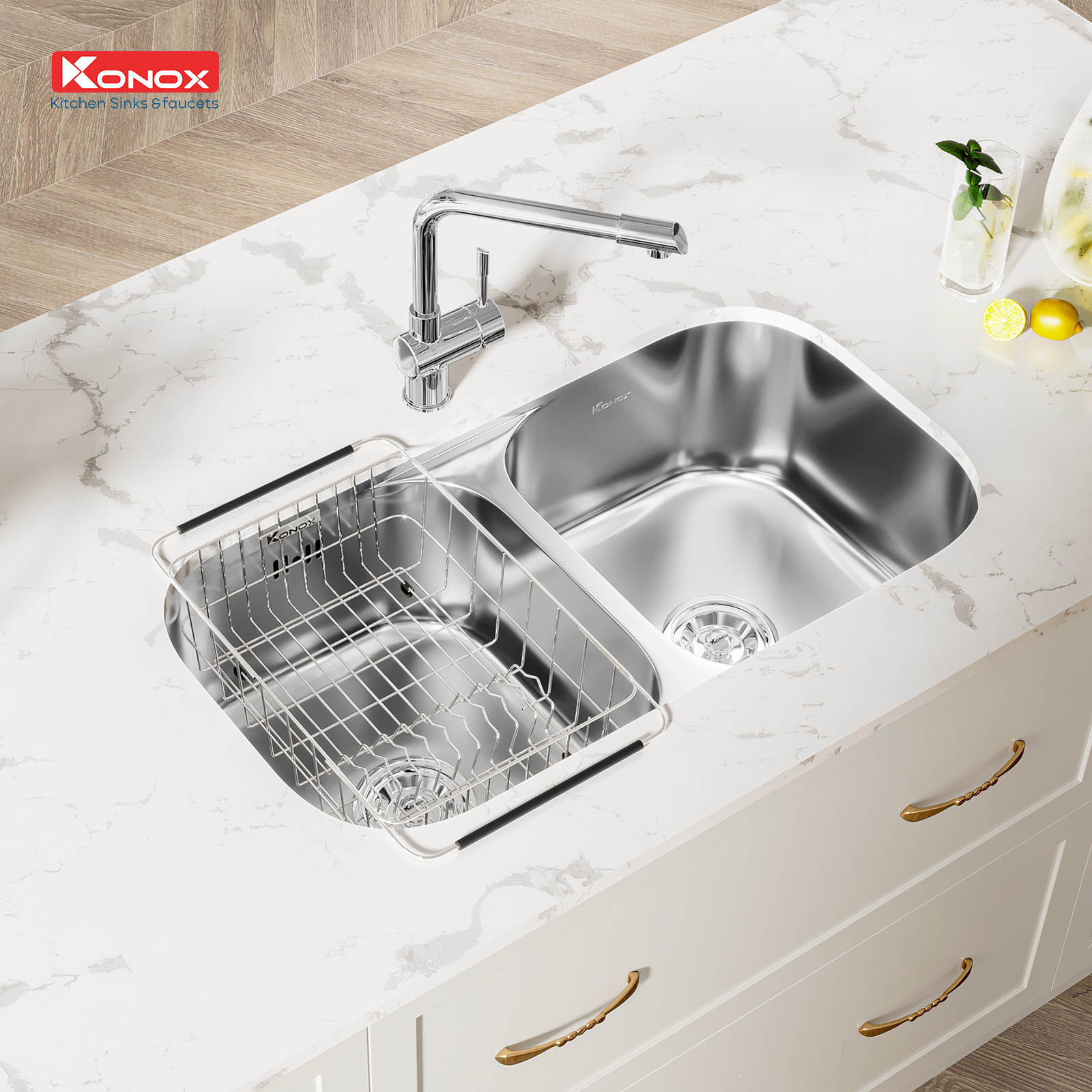 Chậu rửa bát Undermount Sink KN8246DUA - ảnh 4