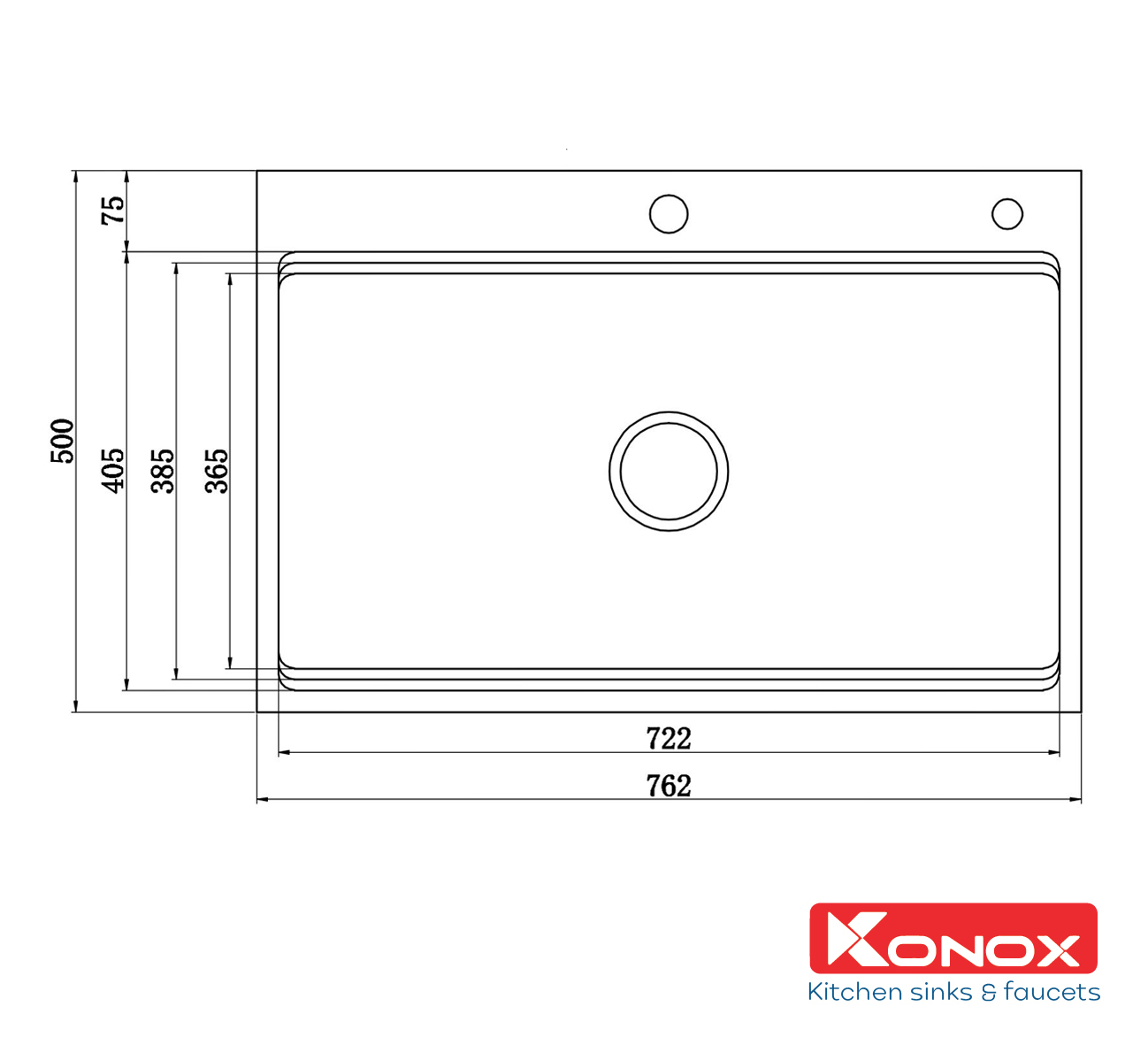 Chậu rửa bát Workstation Sink – Topmount Sink KN7650TS - ảnh 2