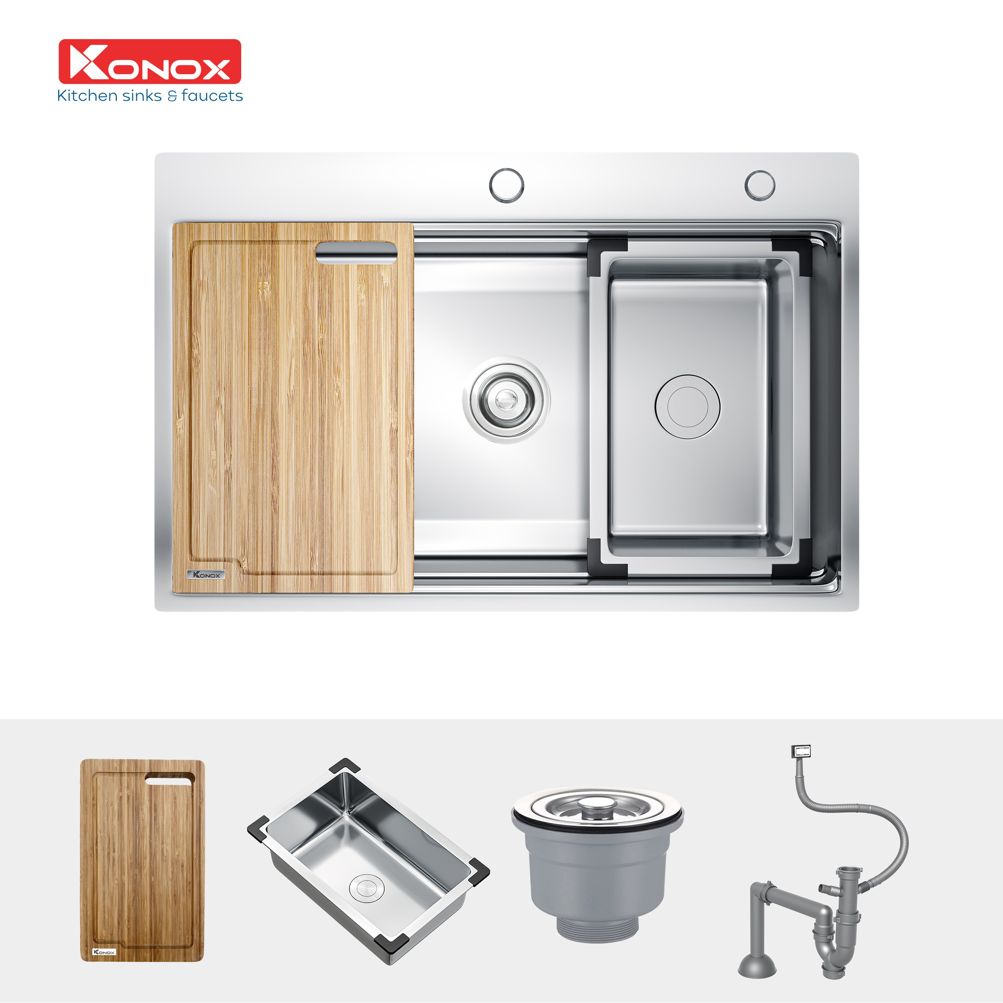 Chậu rửa bát Workstation Sink – Topmount Sink KN7650TS - ảnh 3