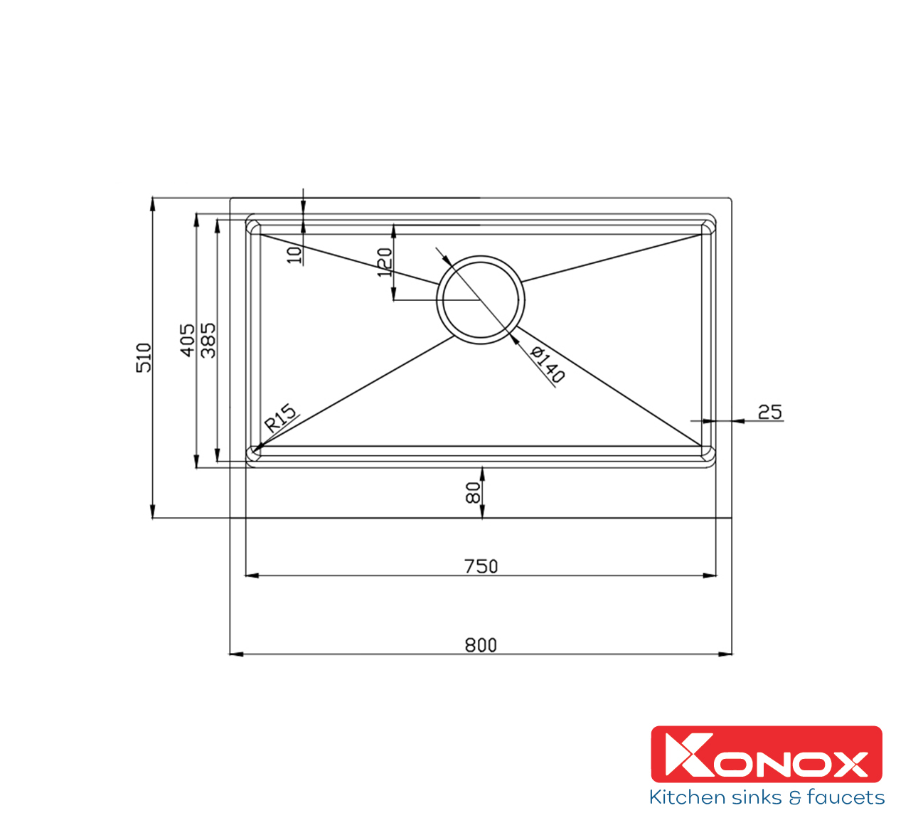 Chậu rửa bát Workstation Sink – Apron Sink KN8051AS Retta - ảnh 2