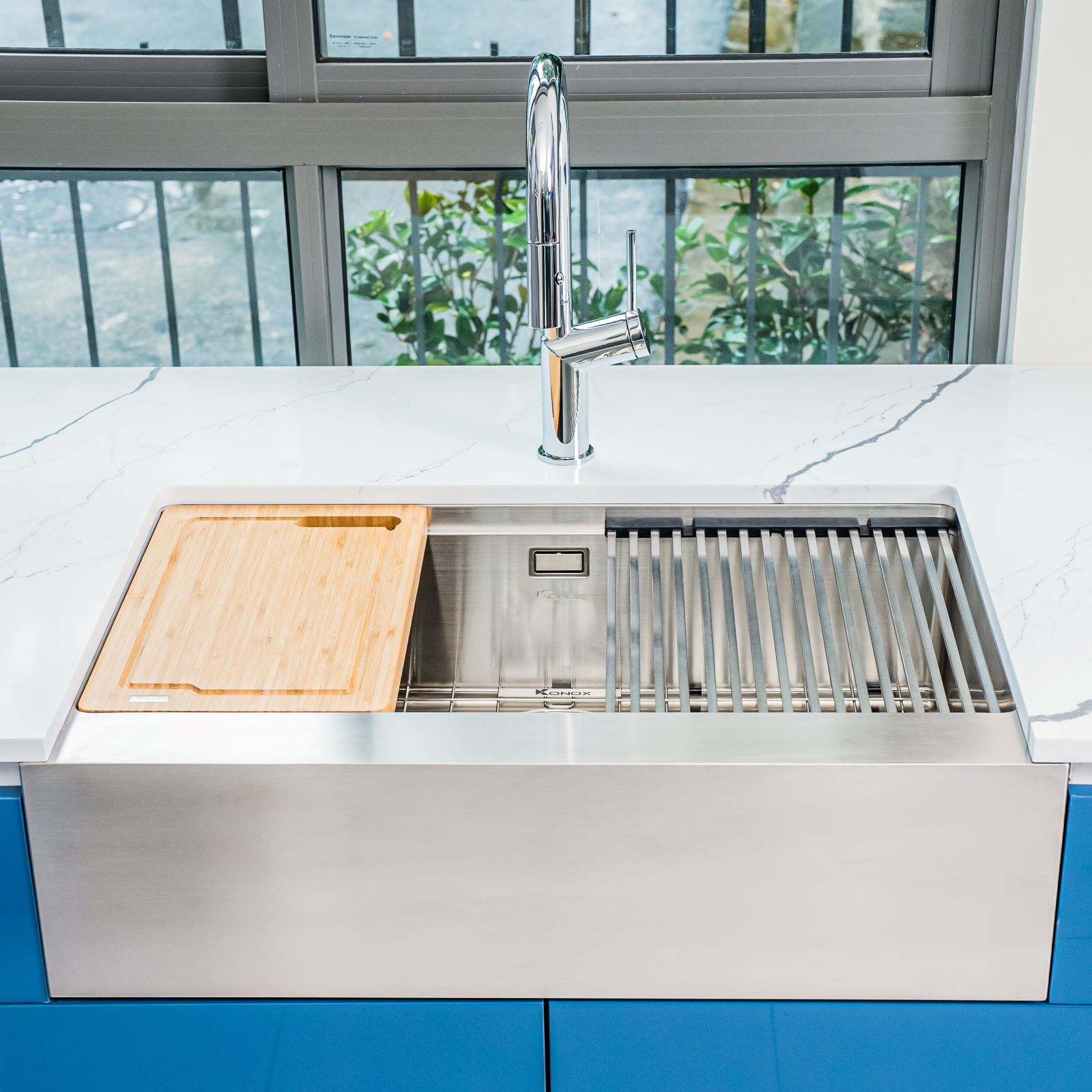 Chậu rửa bát Workstation Sink – Apron Sink KN8051AS Retta - ảnh 4
