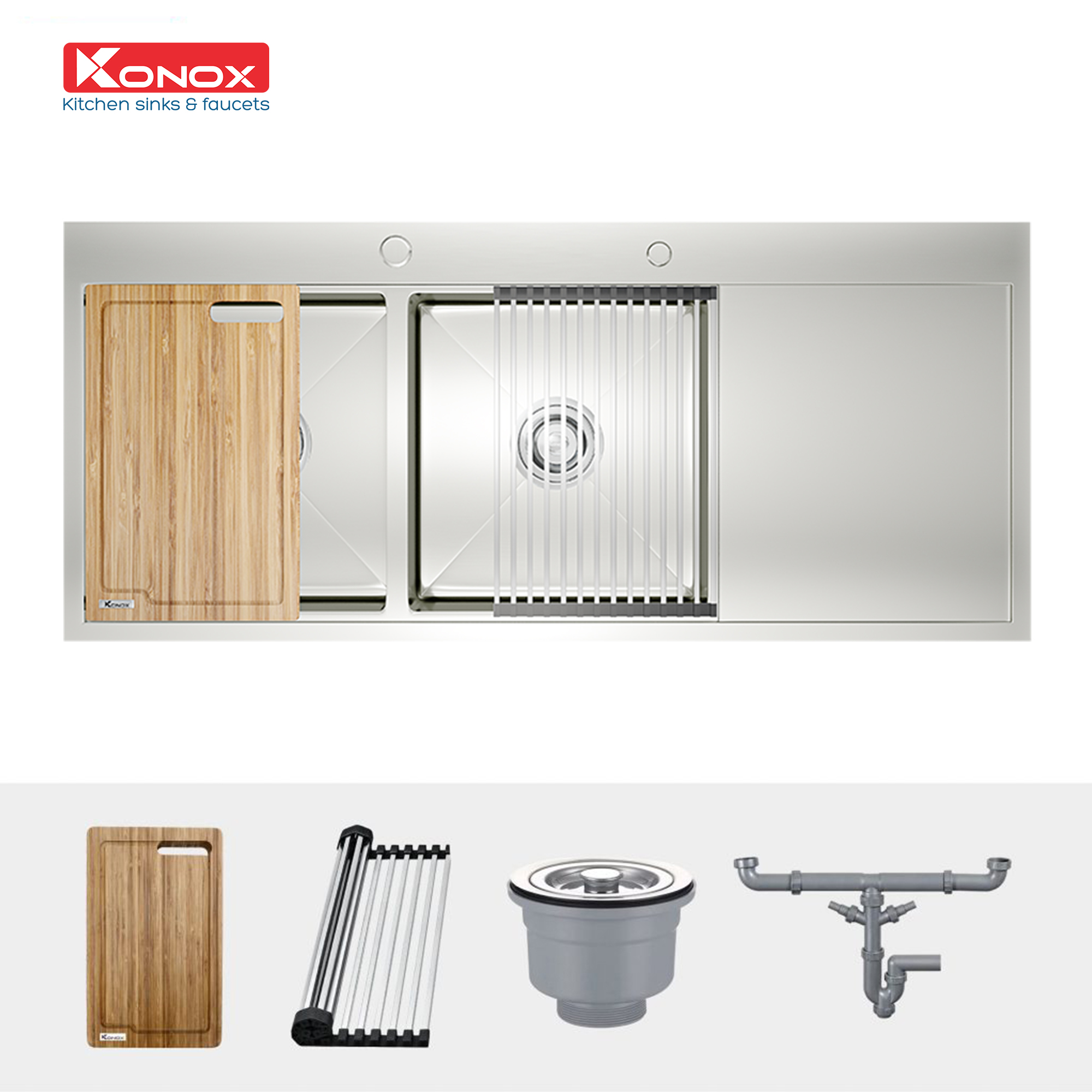 Chậu rửa bát Workstation Sink – Topmount Sink KN11650TD – Bàn phải - ảnh 3