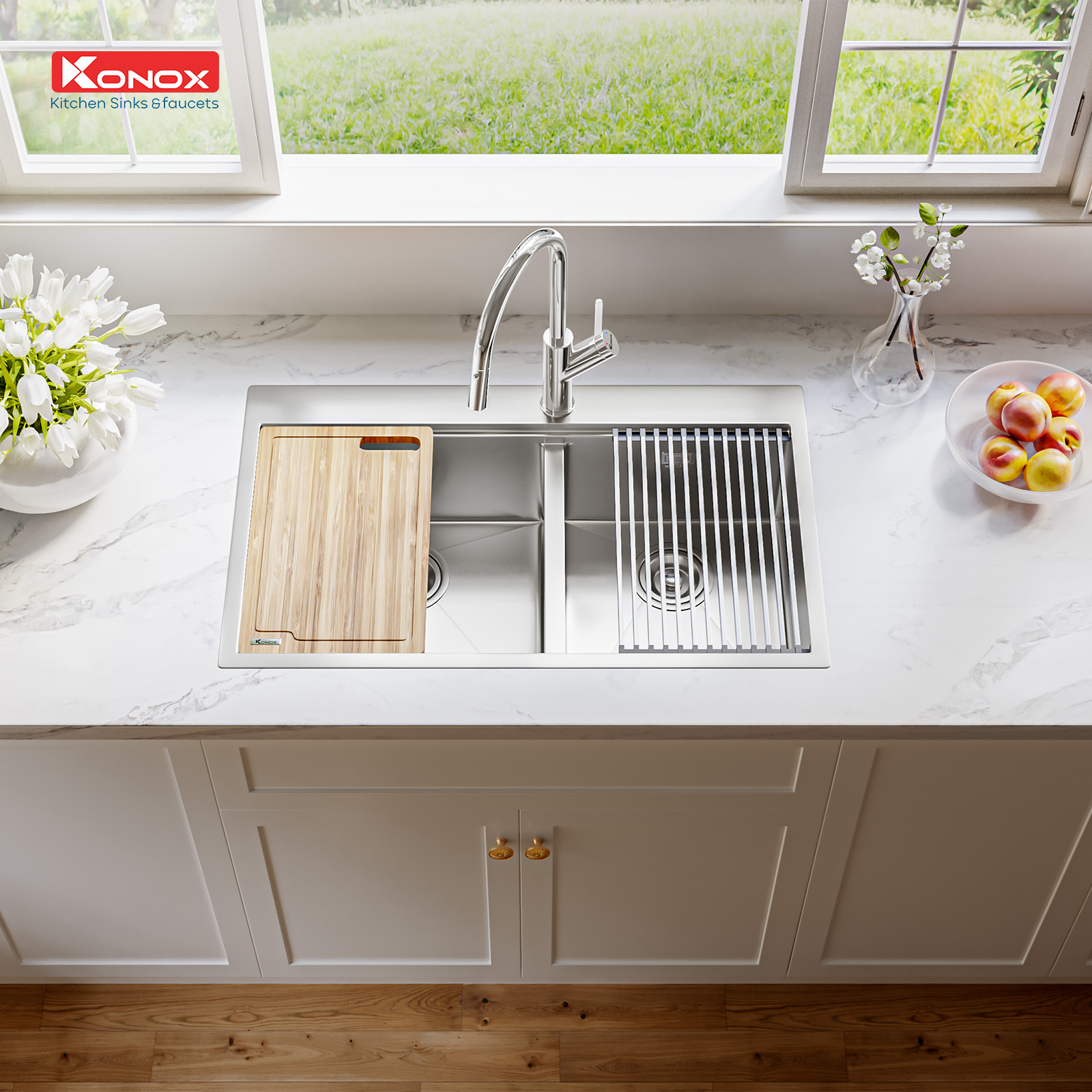 Chậu rửa bát Workstation Sink – Topmount Sink KN8250TD - ảnh 4