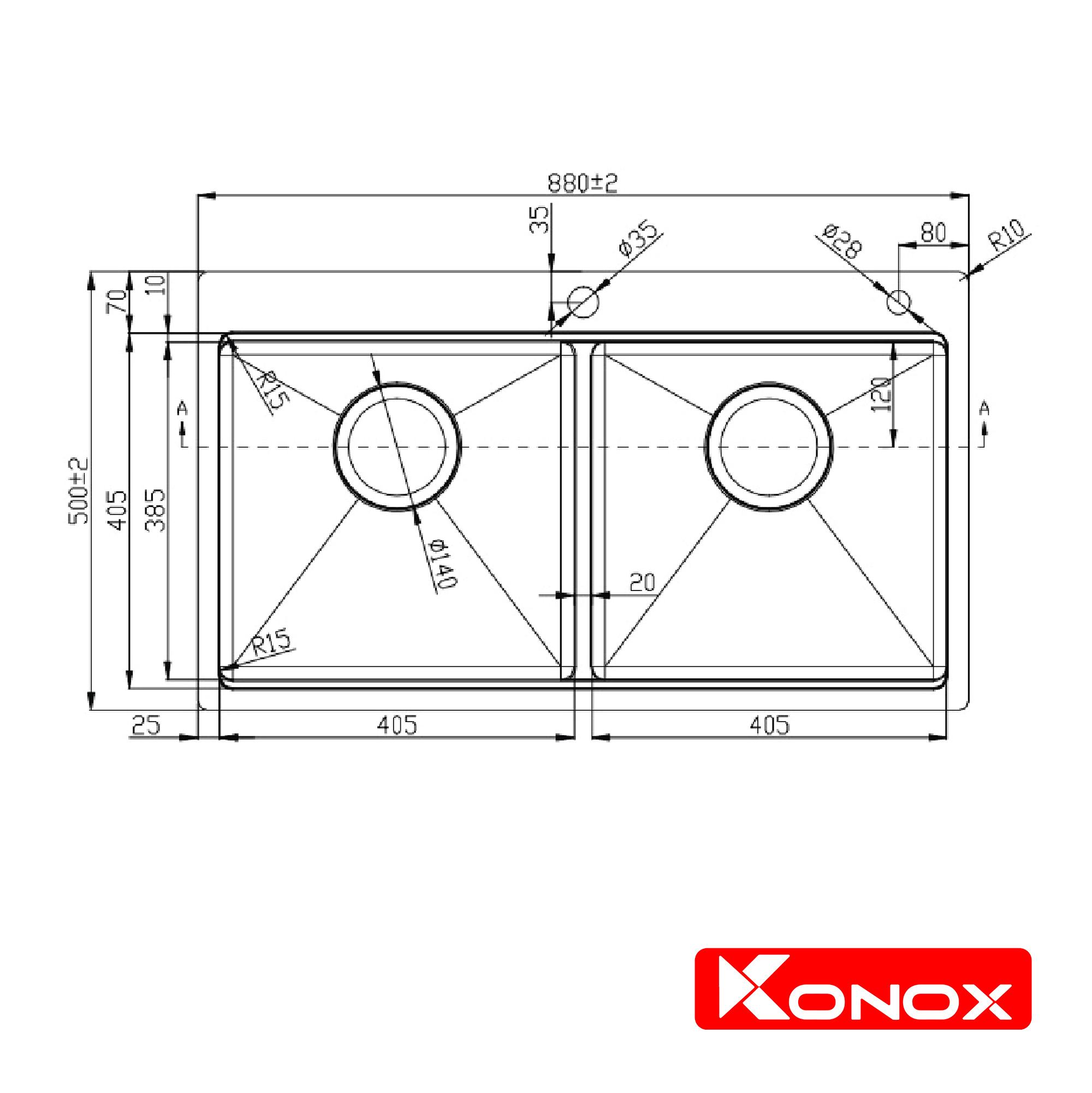 Chậu rửa bát Workstation Sink – Topmount Sink KN8850TD - ảnh 2
