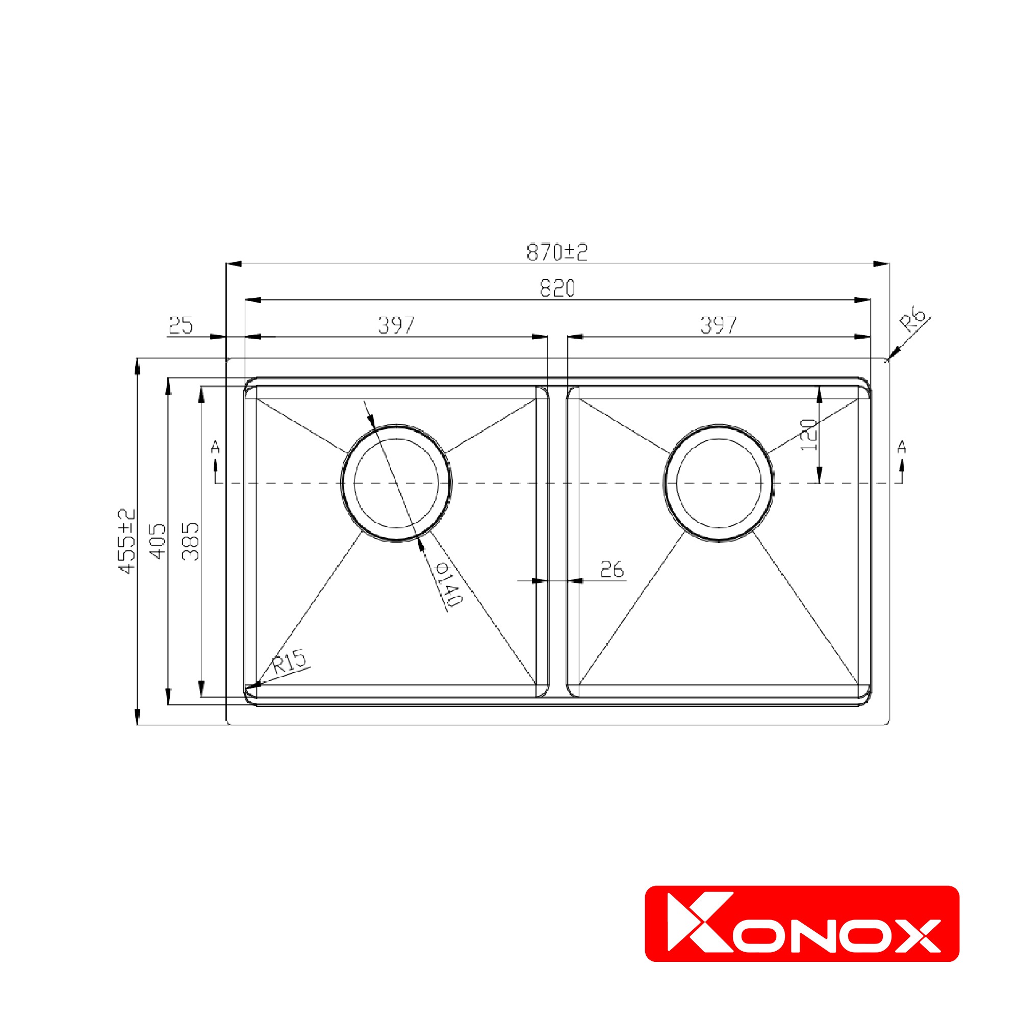 Chậu rửa bát Workstation Sink – Undermount Sink KN8745DUB - ảnh 2