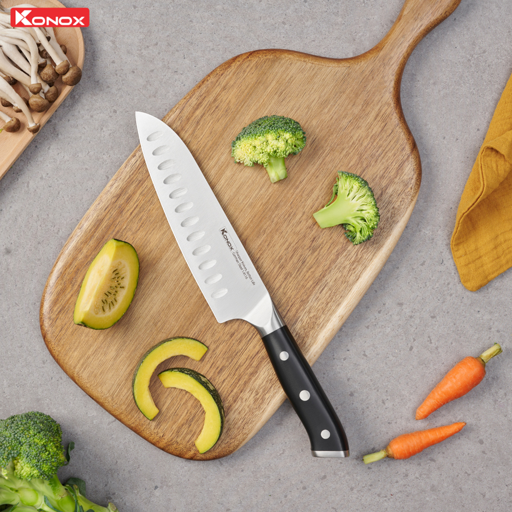 Dao đa năng thép Đức Emmitt Series 7″ Santoku - ảnh 3