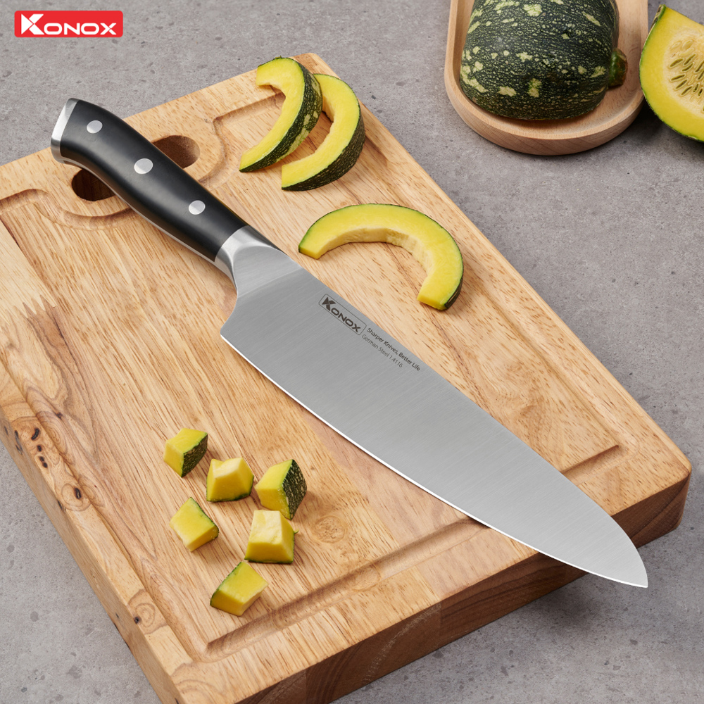 Kỹ thuật dùng dao đầu bếp Konox Emmitt