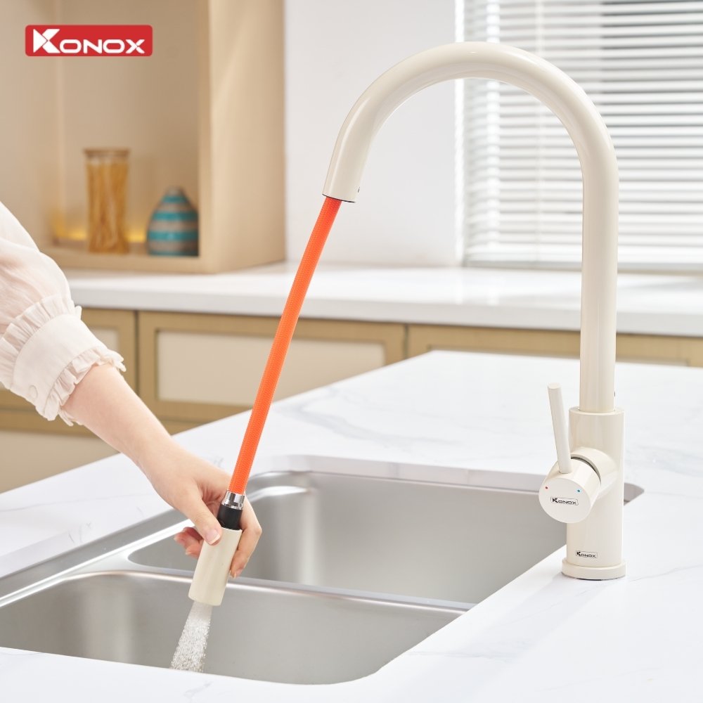 Vòi rửa bát dây rút Reno Smart Nude - ảnh 4