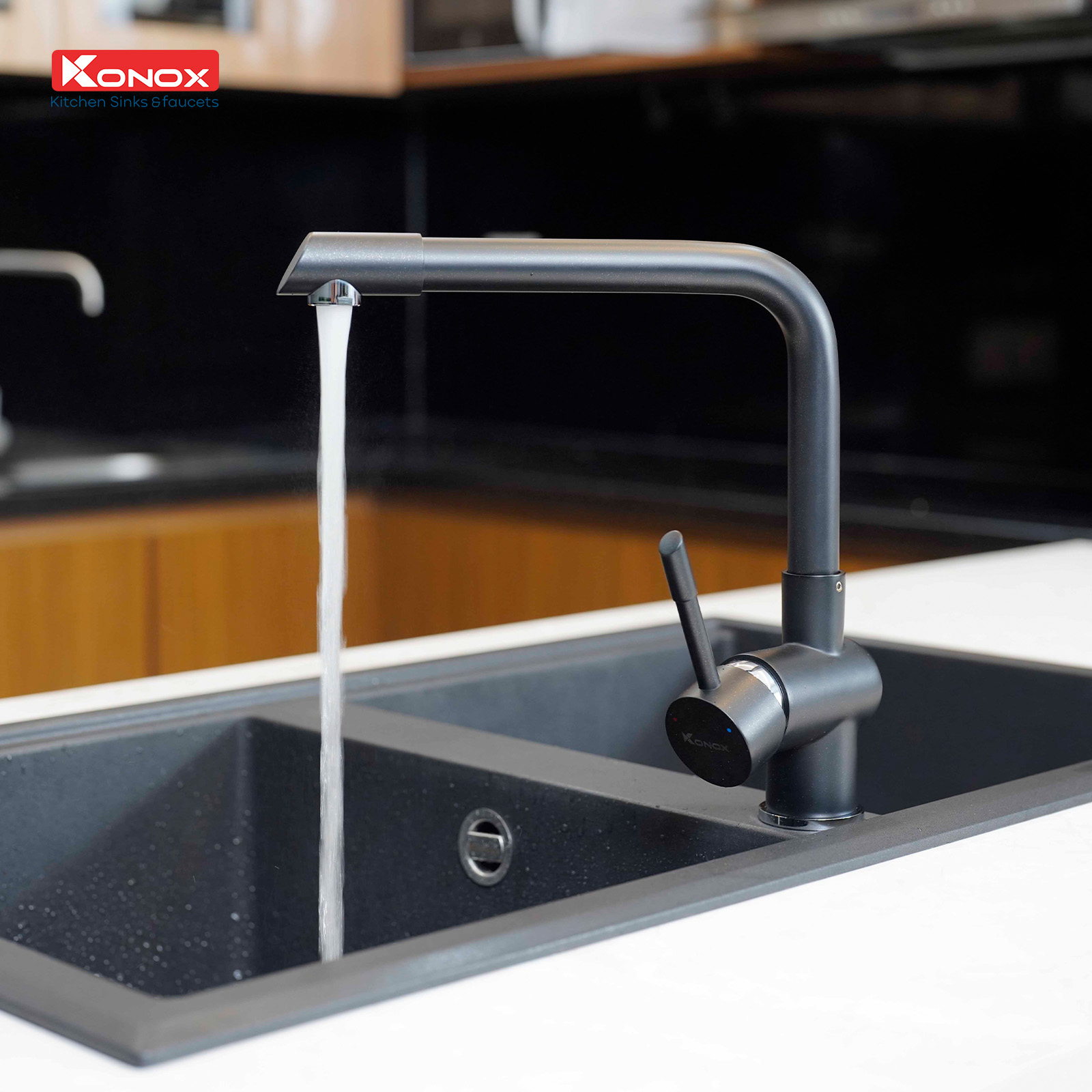 Vòi rửa bát Felix Black - ảnh 4