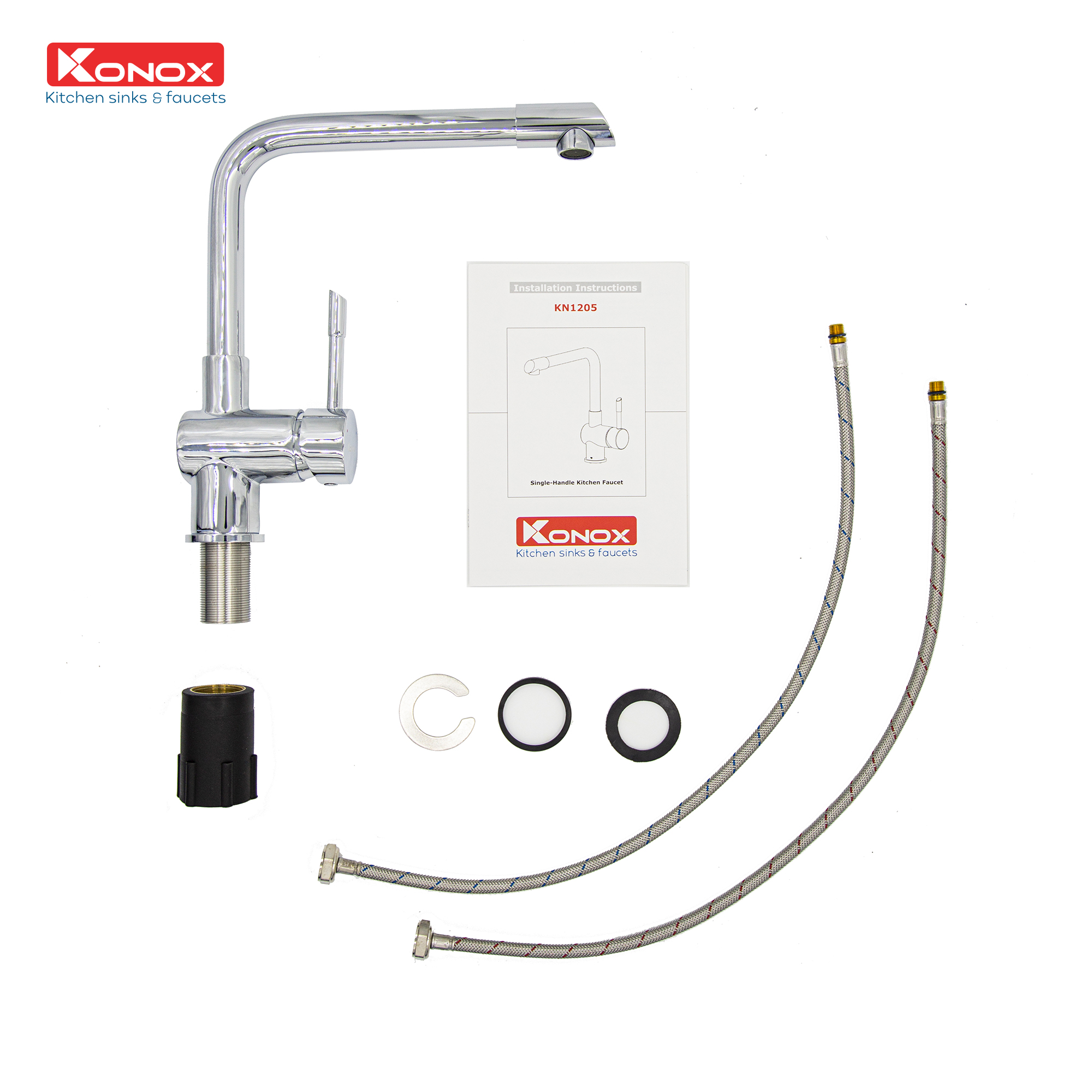 Vòi rửa bát Felix Chrome - ảnh 3