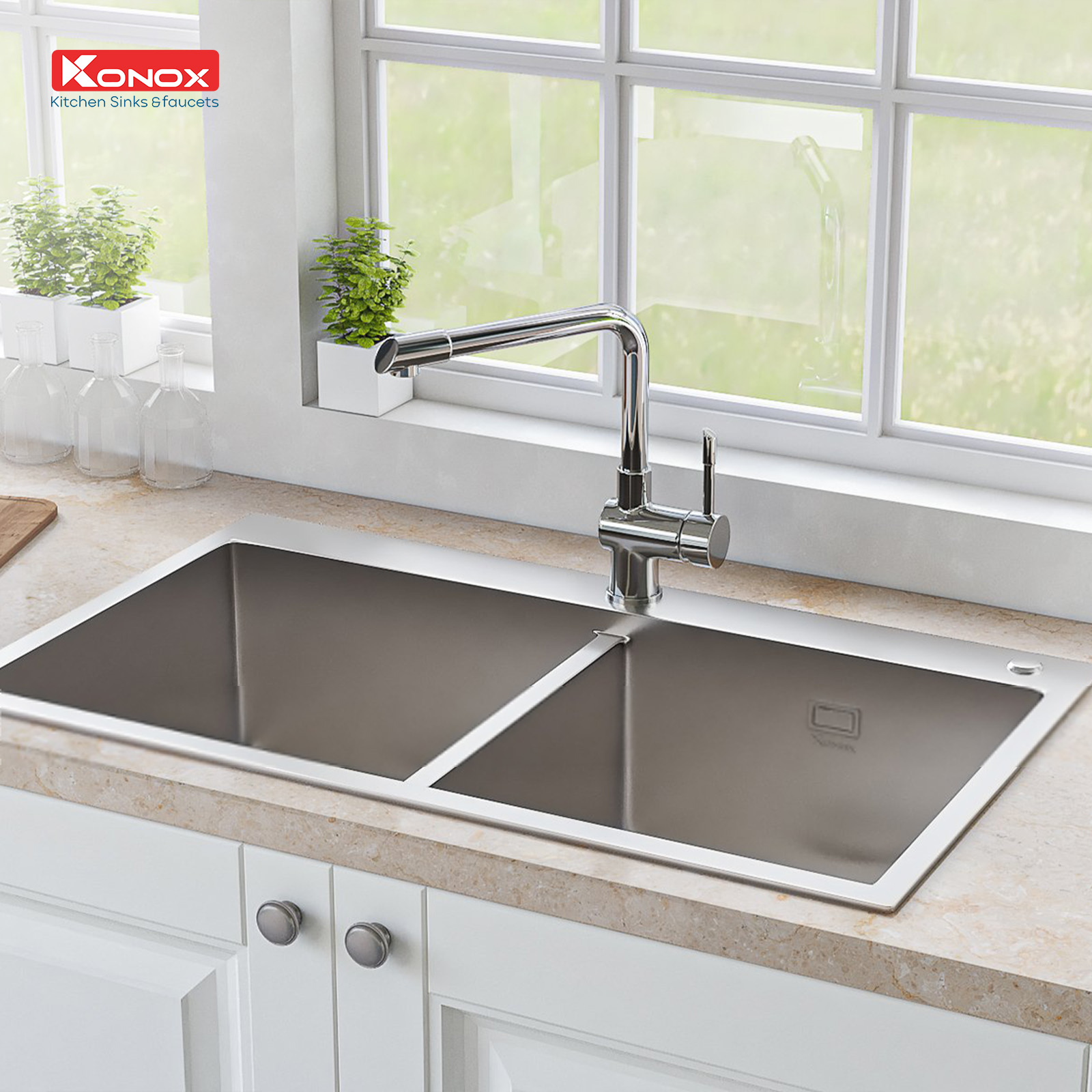 Vòi rửa bát Felix Chrome - ảnh 4