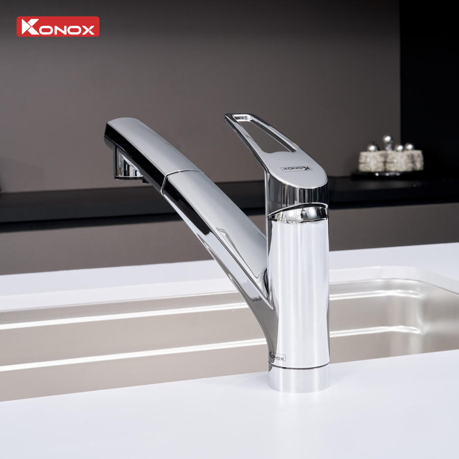 Vòi rửa bát phong cách Nhật Bản Kira Chrome - ảnh 4