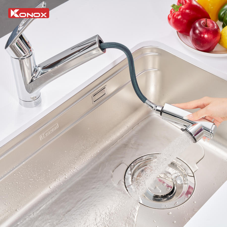 Vòi rửa bát phong cách Nhật Bản Kira Chrome - ảnh 7