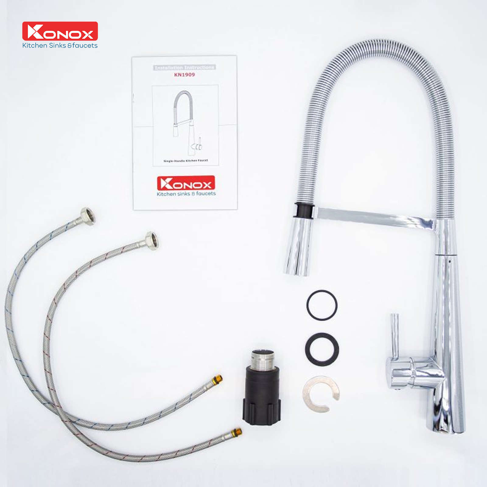 Vòi rửa bát thân mềm KN1909 - ảnh 3
